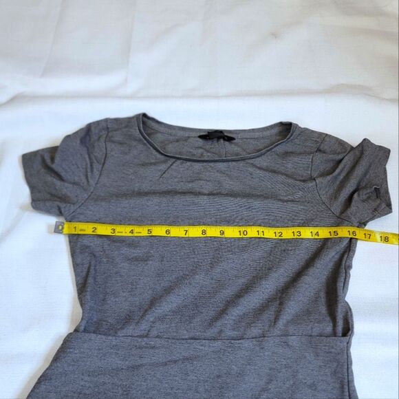 Club Monaco Gray Twansia Wrap Dress Tie Front Size Small - Picture 5 of 9